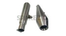 Royal Enfield GT Continental 650cc Exhaust Muffler Silencer Stainless Steel - SPAREZO